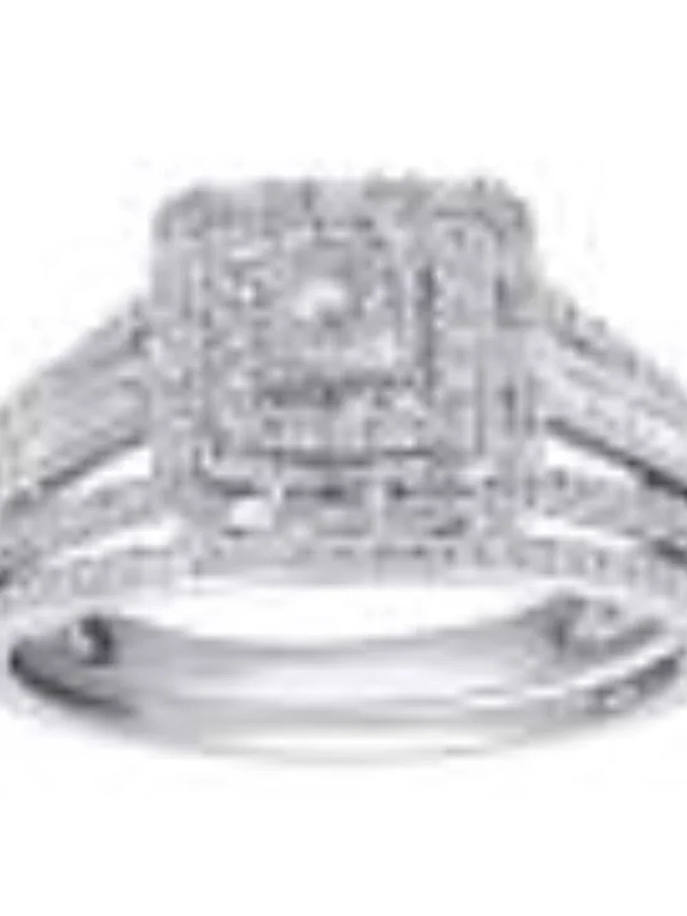 10kt White GOld  Brilliance Fine Jewelry .5ct Natural diamonds ring size 7  ring - Picture 2 of 2